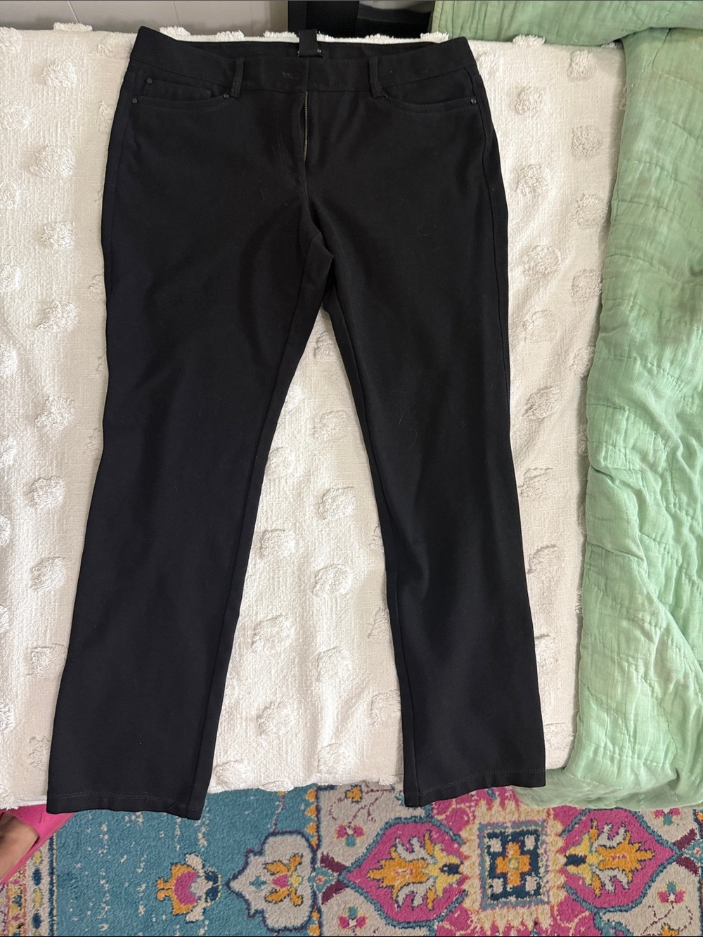 White House Black Market Black Slim Straight Pants